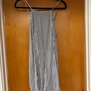 Abercrombie & Fitch Striped Skort - Black and White